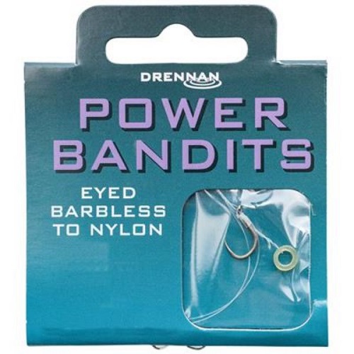 DRENNAN POWER BANDITS EYED BARBLESS TO NYLON 14TO 6LB 0.18DIA 2.72KG