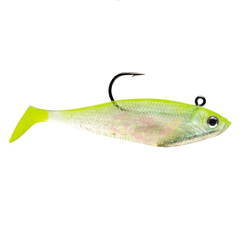 STORM SWIN SHAD 6 INCH SHINER CHARTREUSE SILVER WSS06SHCS