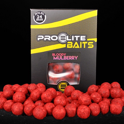 PRO ELITE BAITS GOLD BOILIES BLOODY MULBERRY 24MM 1KG P8433875